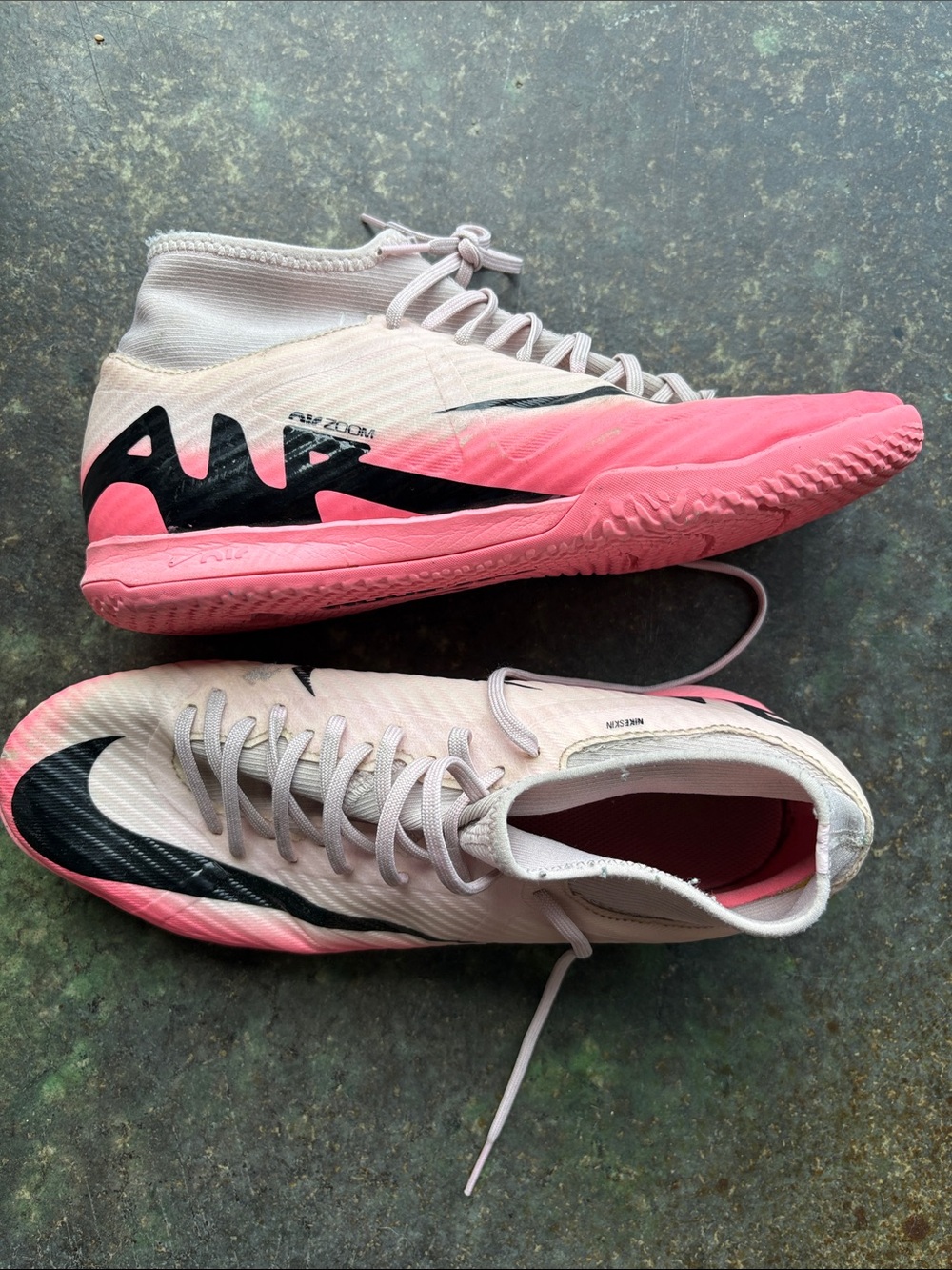 Nike Mercurial Air Zoom Women’s Pink and Black Indoor Soccer Shoes 8.5